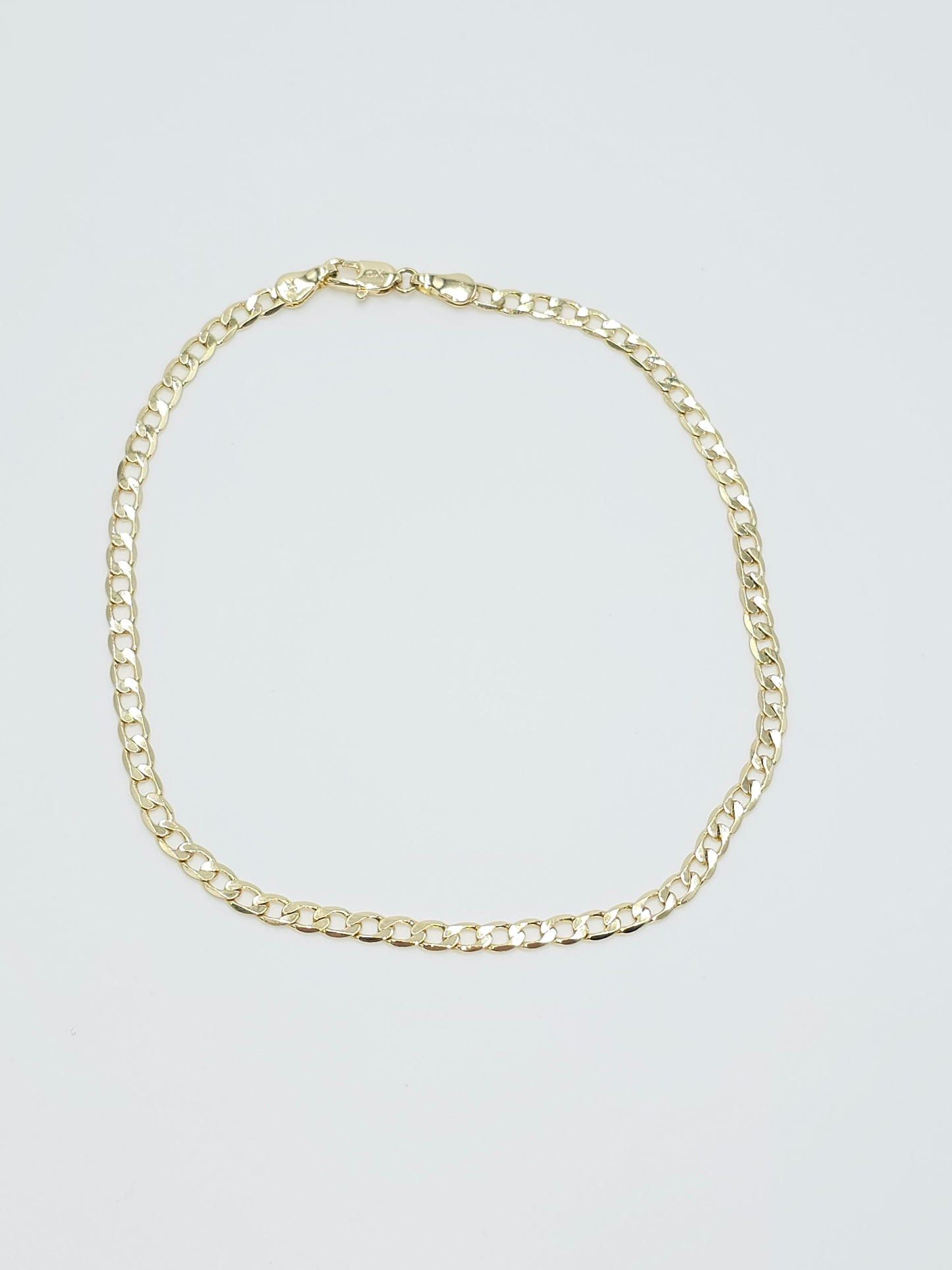 Anklet cuban link. 4mm