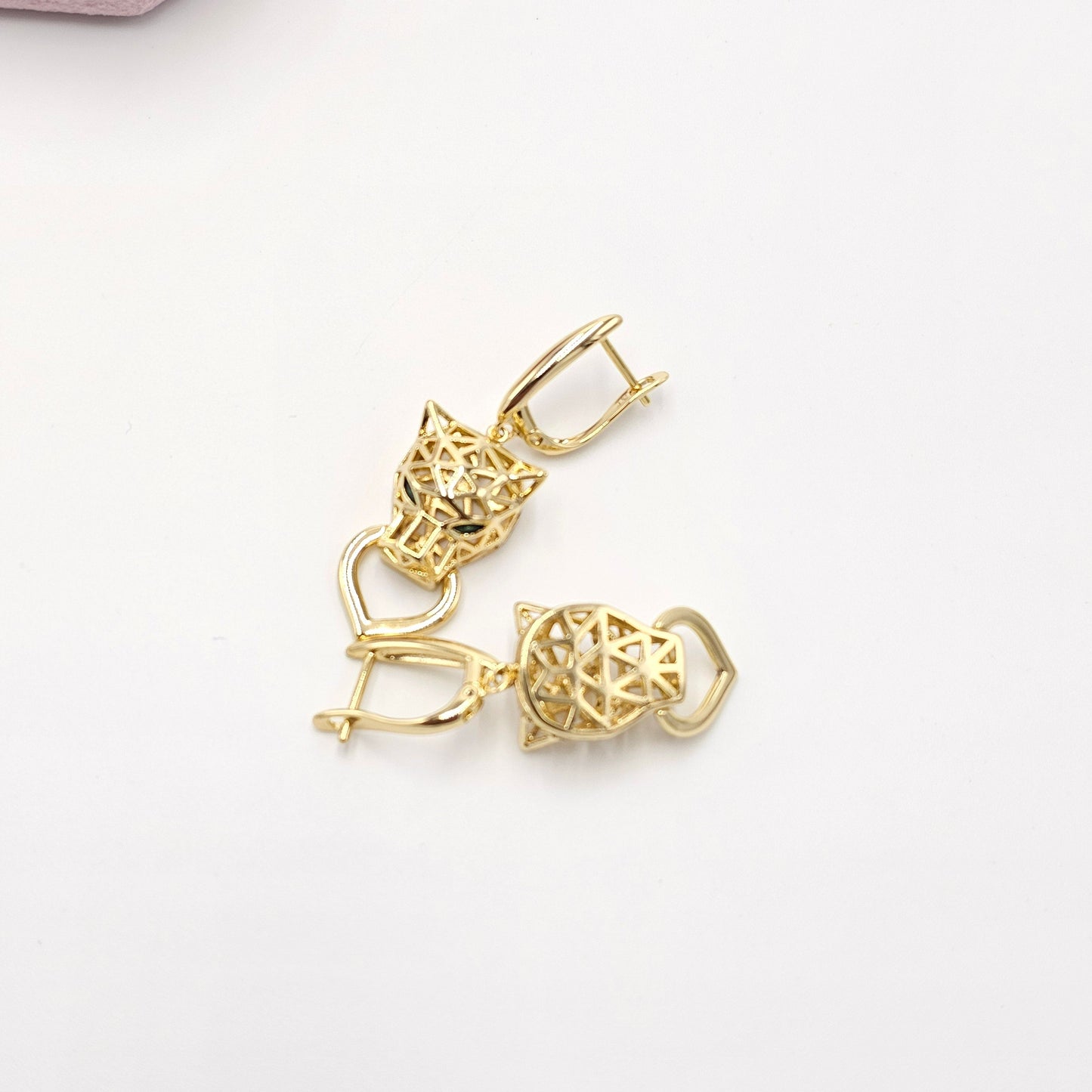 panther earrings. size small