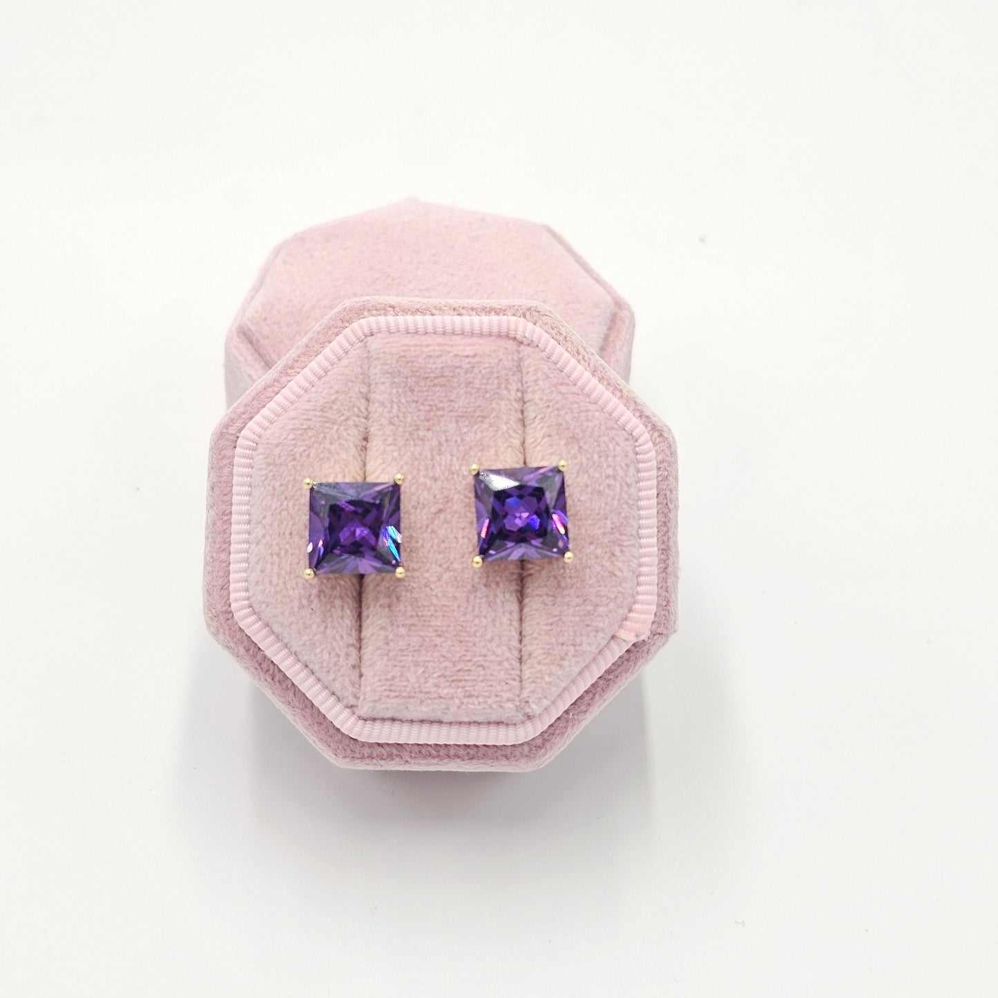 zircon multicolor earrings.