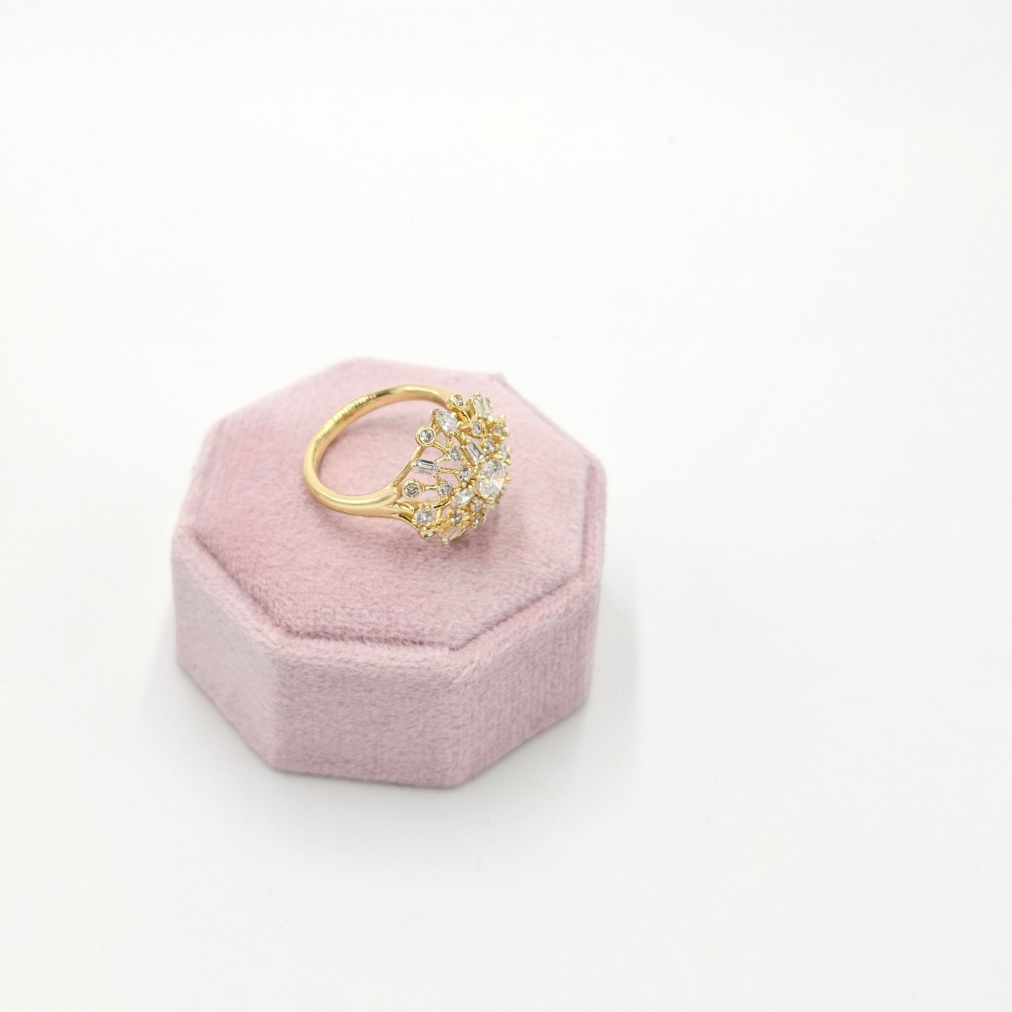 clear zircon ring
