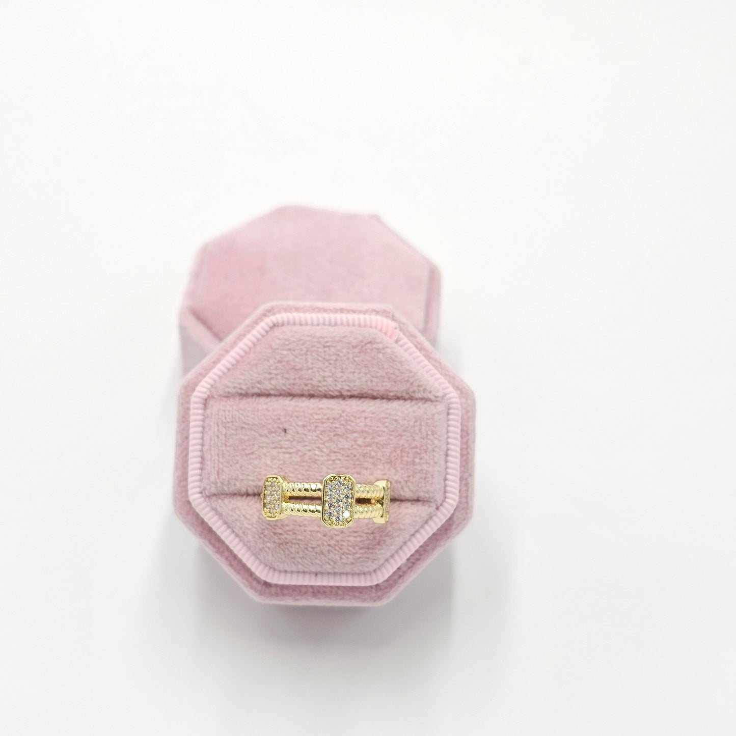 3 zircon ring.
