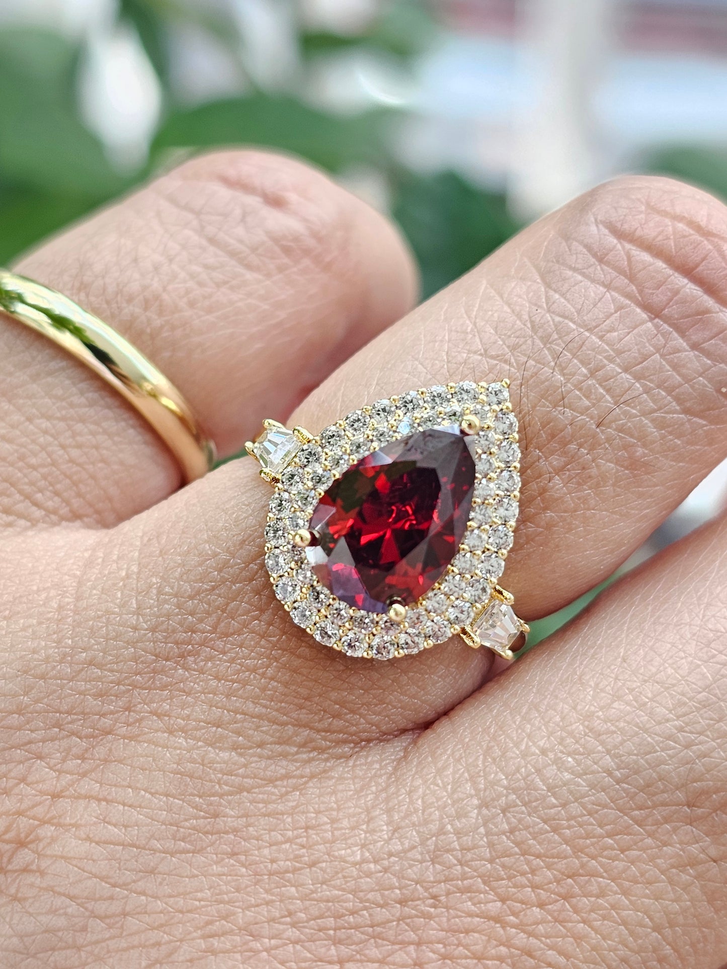 Red Crystal Ring