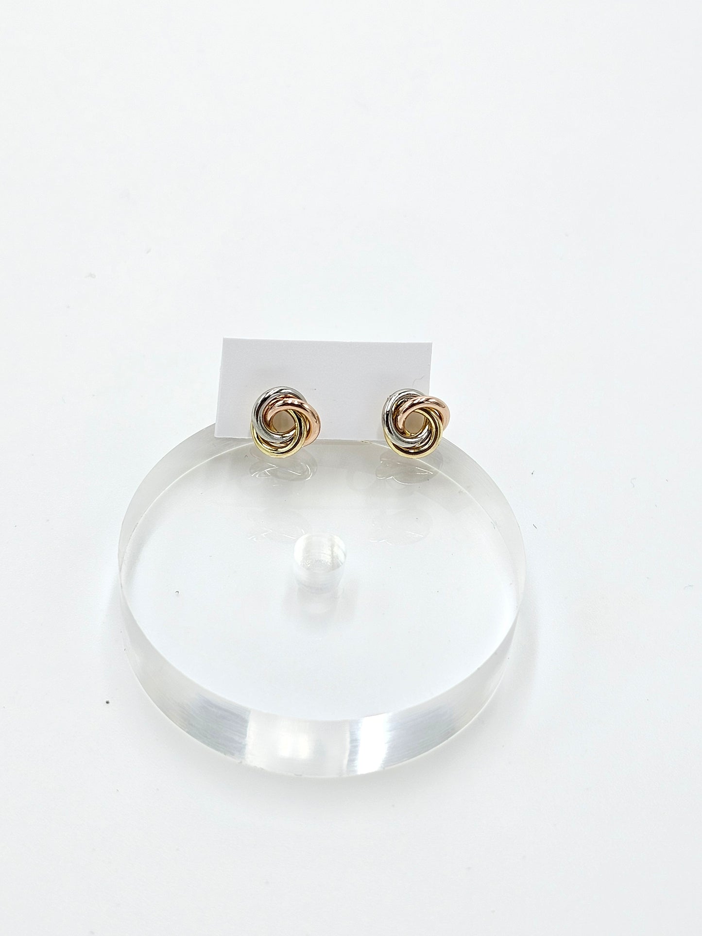 tricolor Knot earring