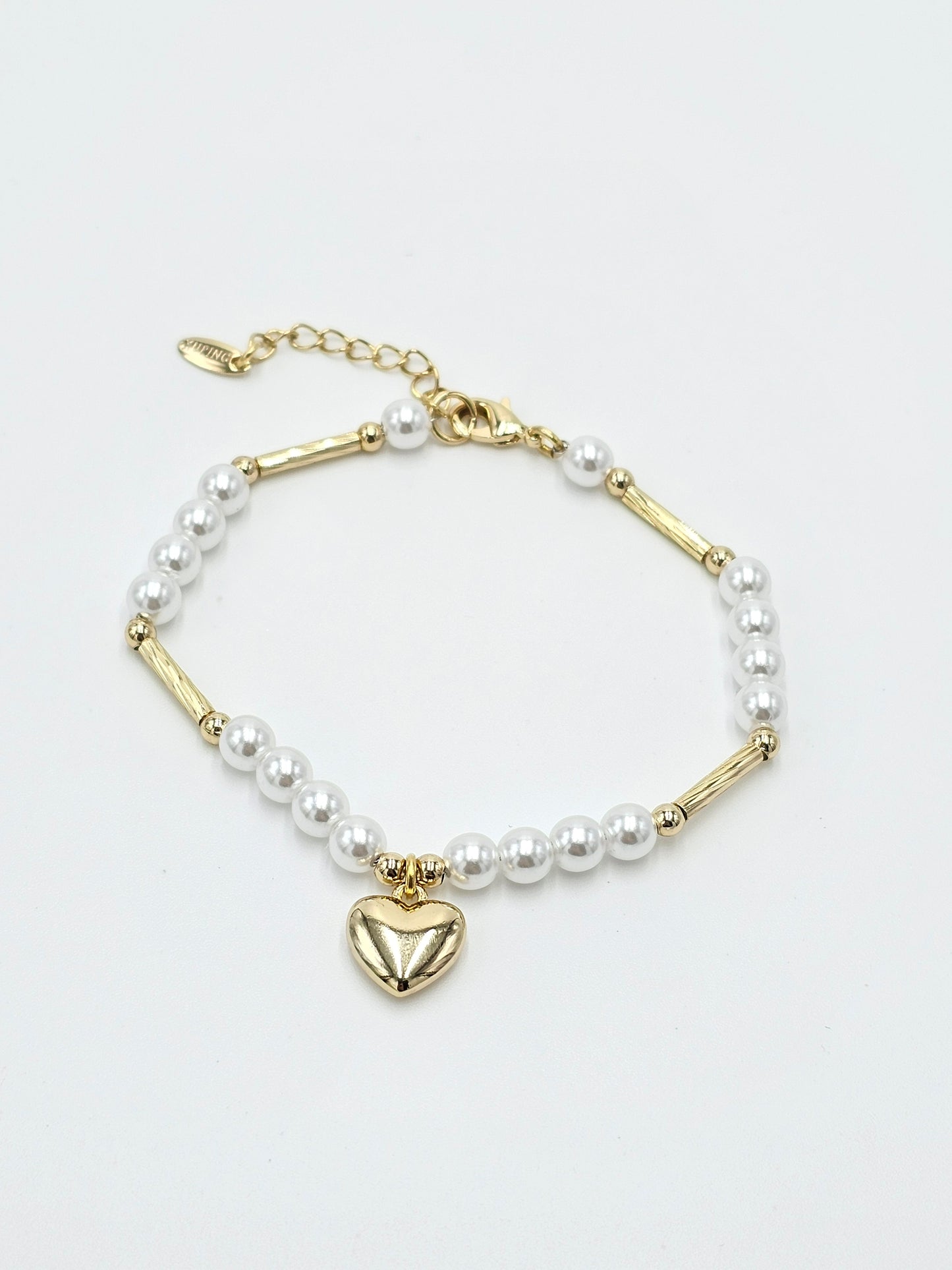 Omega heart bracelet