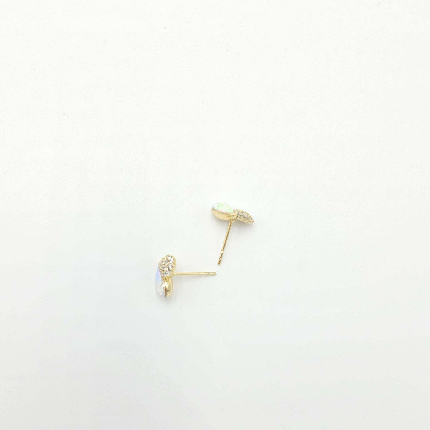 galaxy heart earrings. size small