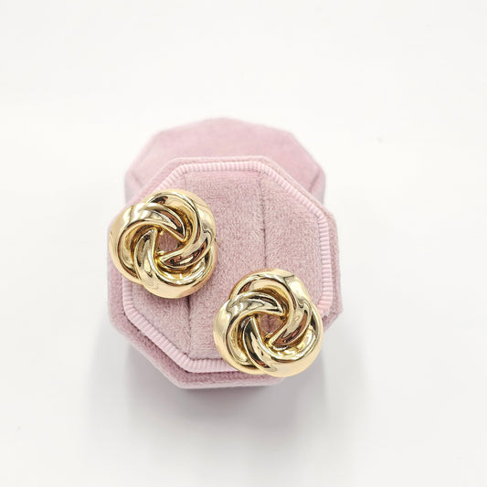 golden earrings. size medium