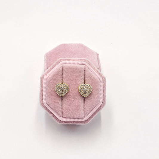 small heart earrings.