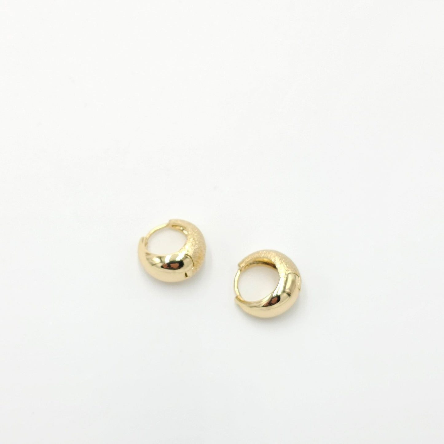 golden earrings. size small