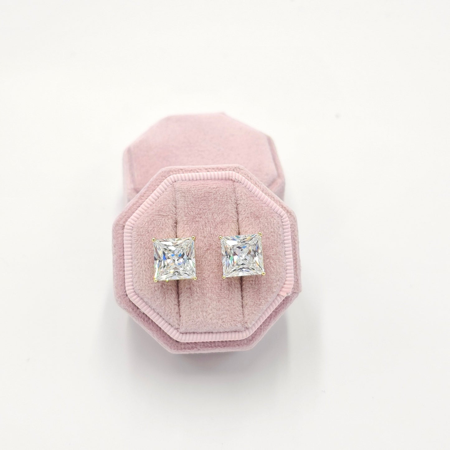 zircon multicolor earrings.