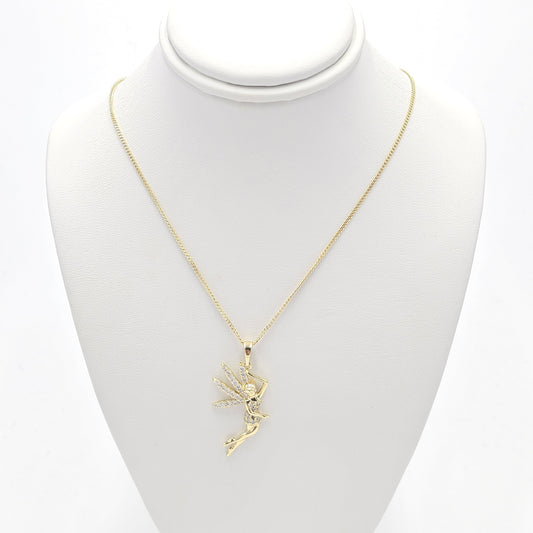 Fairy pendant and chain. size 45cm