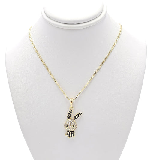 Bunny pendant and chain. size 18 inches