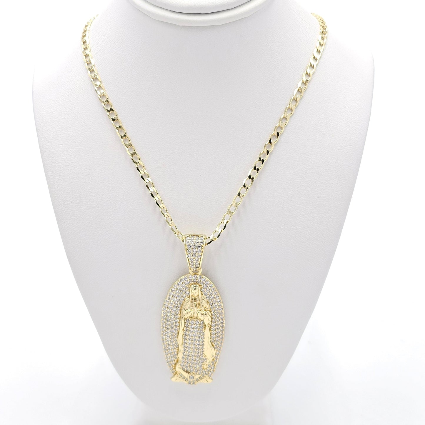 Virgin pendant and chain 21 inches