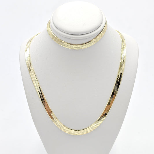 omega set. chain and bracelet. size 20 inches