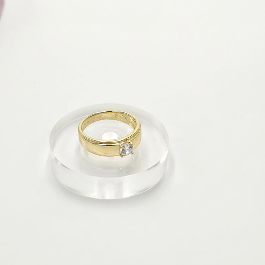 single zircon ring
