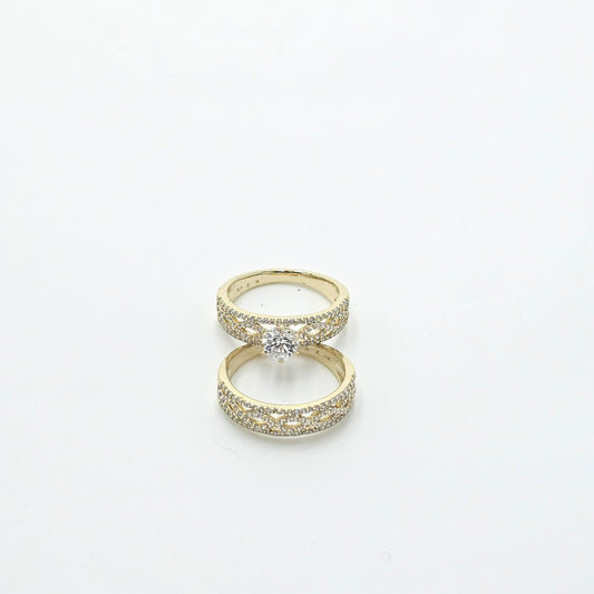Engagement ring. gold plated 14k