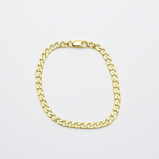 cuban link bracelet. size 19cm