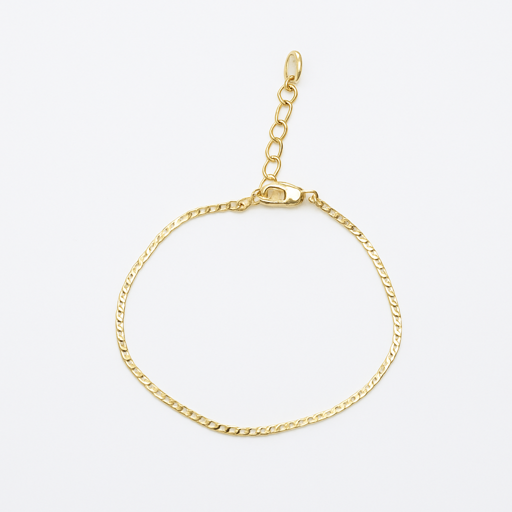 cuban link bracelet. 17+3cm