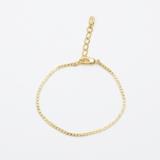 cuban link bracelet. 17+3cm