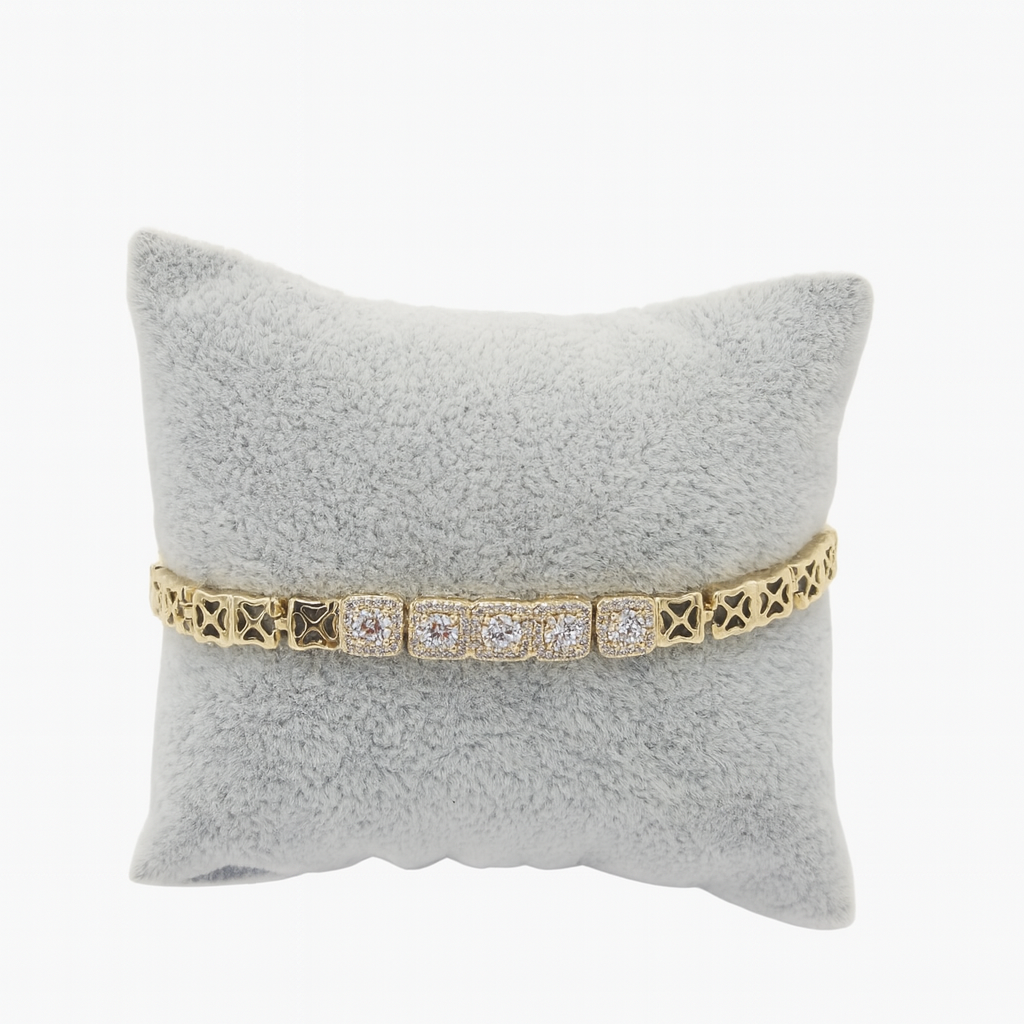 clear zircon bracelet. size 17cm