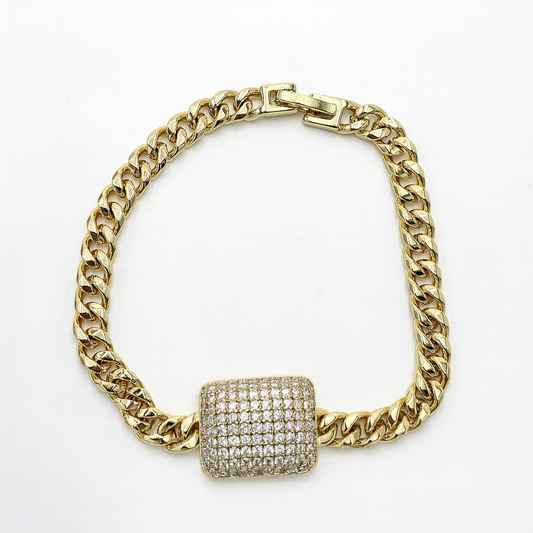 zircon bracelet. 17cm