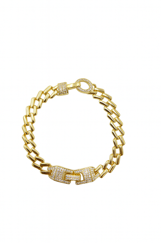 zircon bracelet. size 19 cm