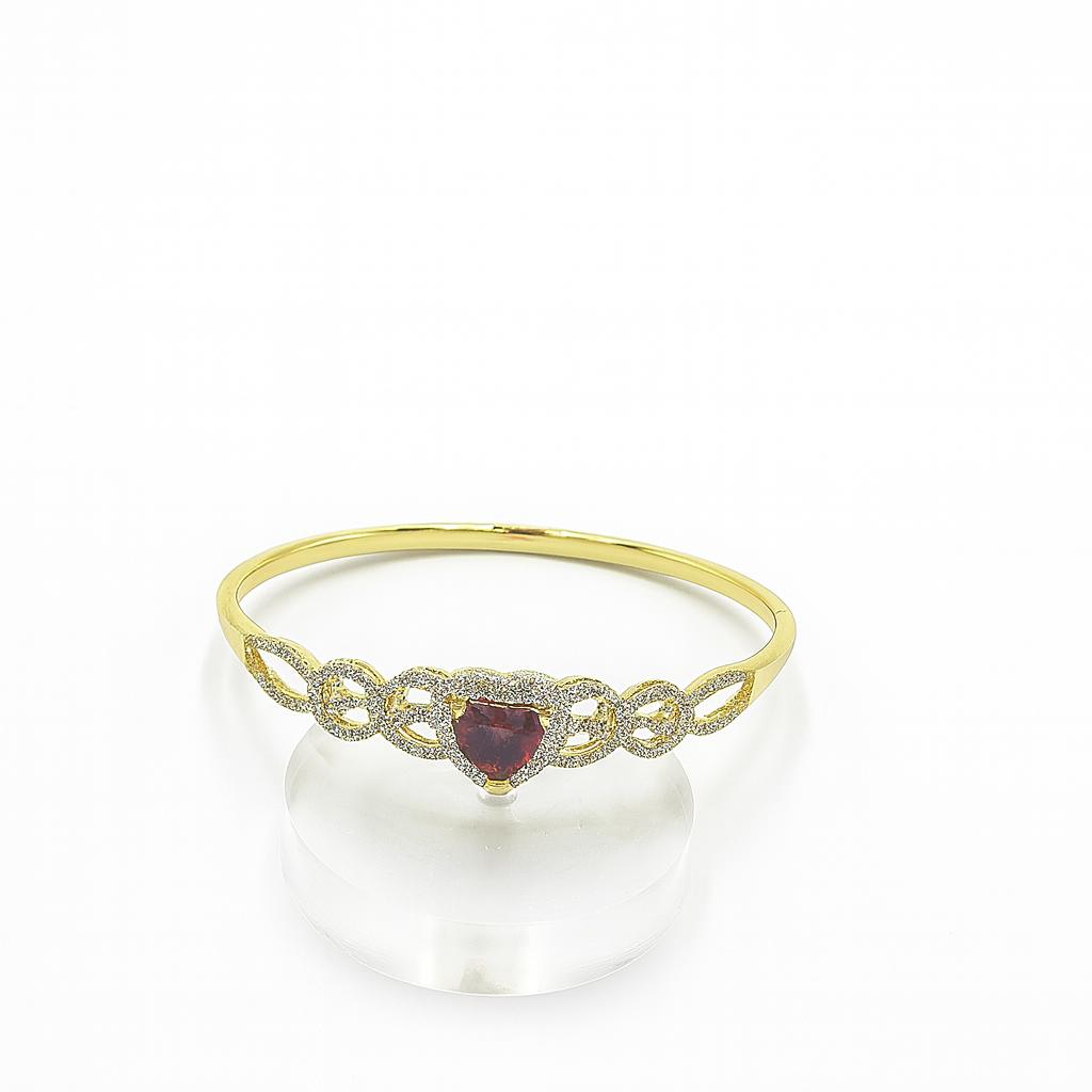 multicolor heart bracelet. size small
