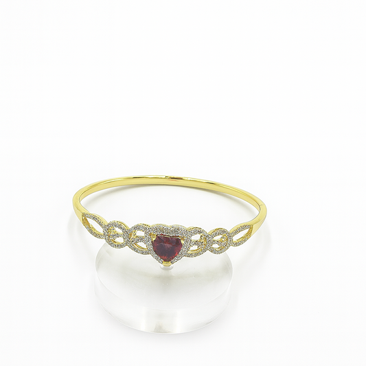 multicolor heart bracelet. size small