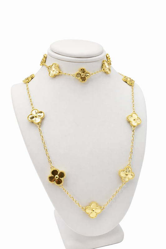 Clover golden color gold plated size 6 to 8 inches