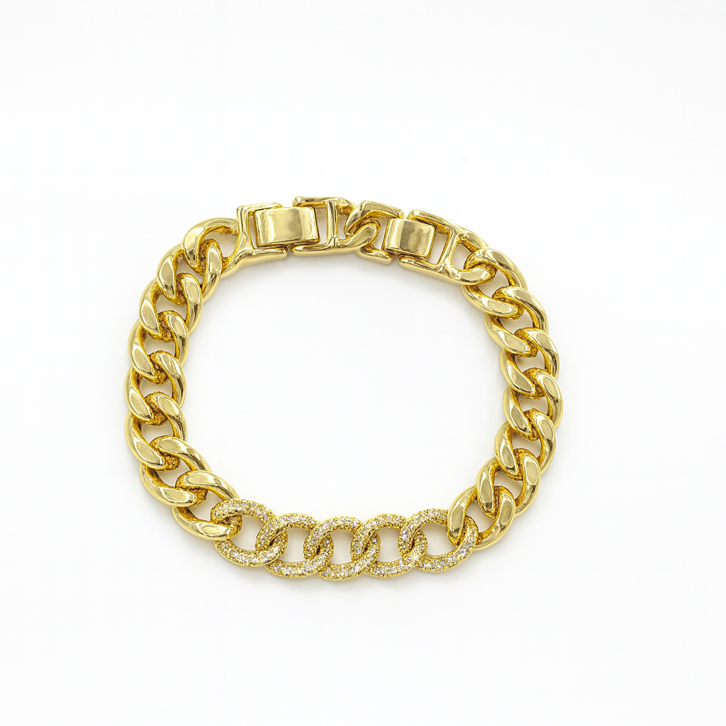 Cuban link bracelet. size 18cm