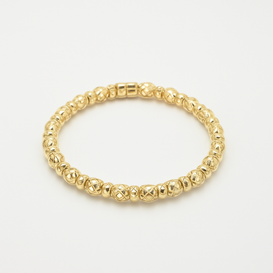 golden bangle bracelet. size small