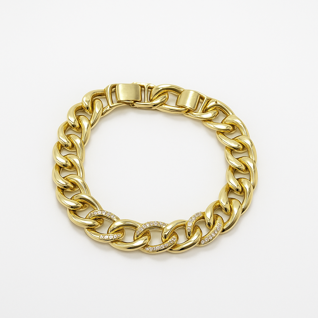 Cuban link bracelet. size 18cm