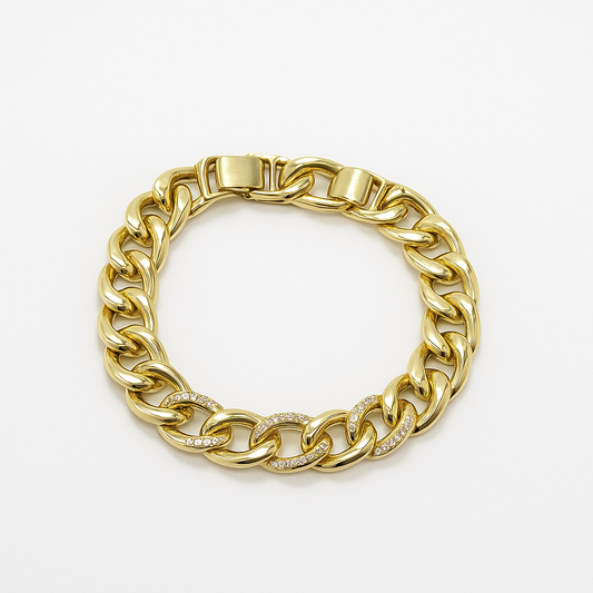 Cuban link bracelet. size 18cm