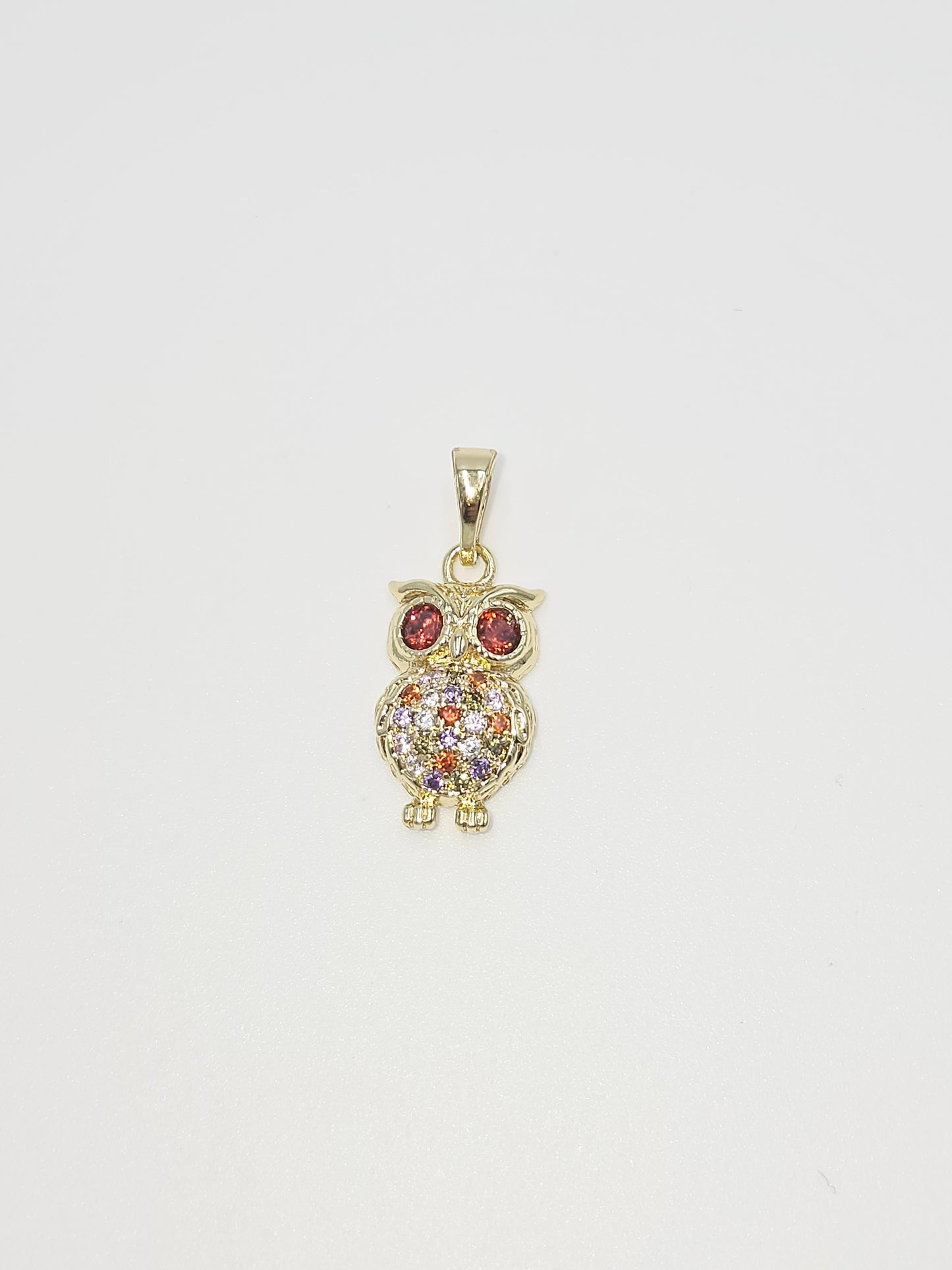 Multicolor owl. (Chain not included)