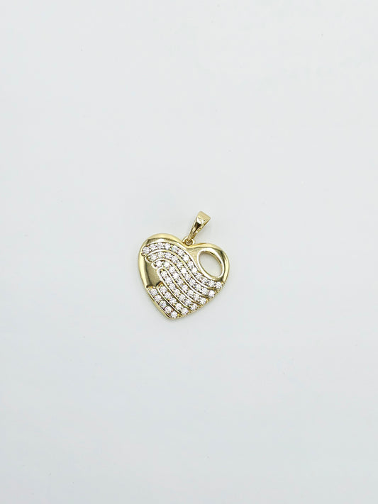 Zircon heart. (chain not included)