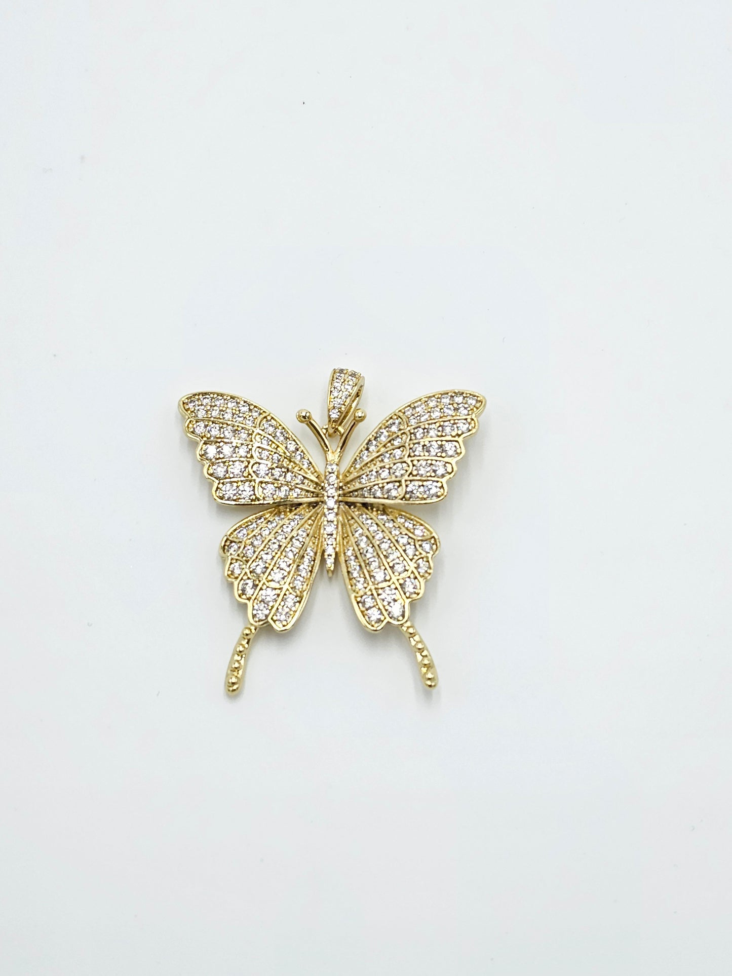 Zircon butterfly. 4½ cm (chain not include)