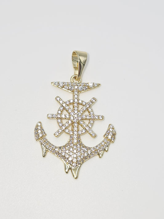 Zircon anchor pendant