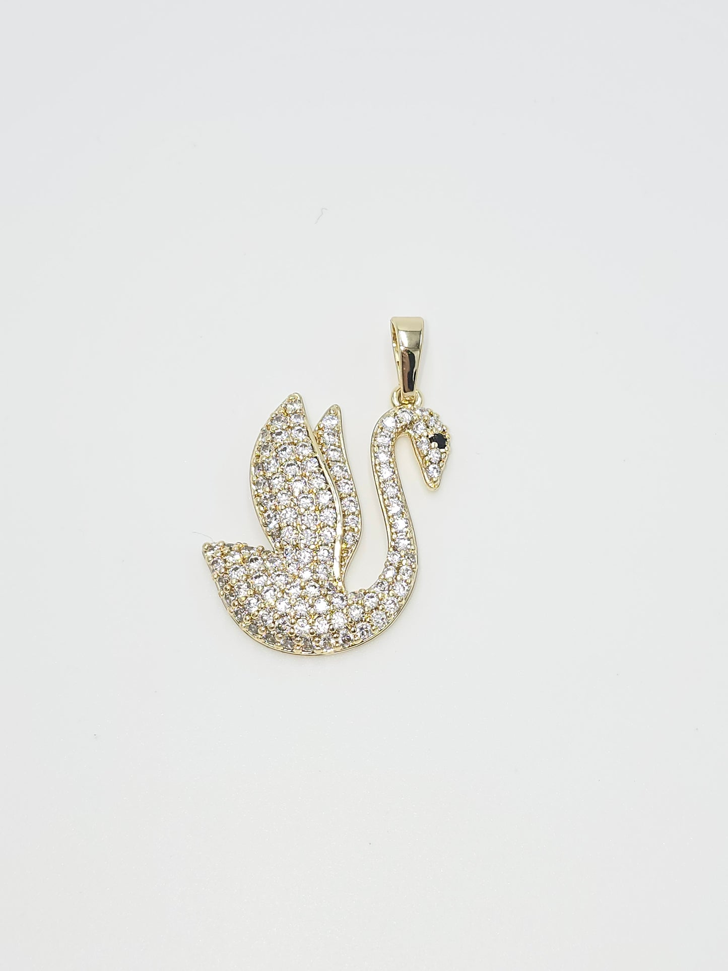 Swans pendant. ( Chain not included)